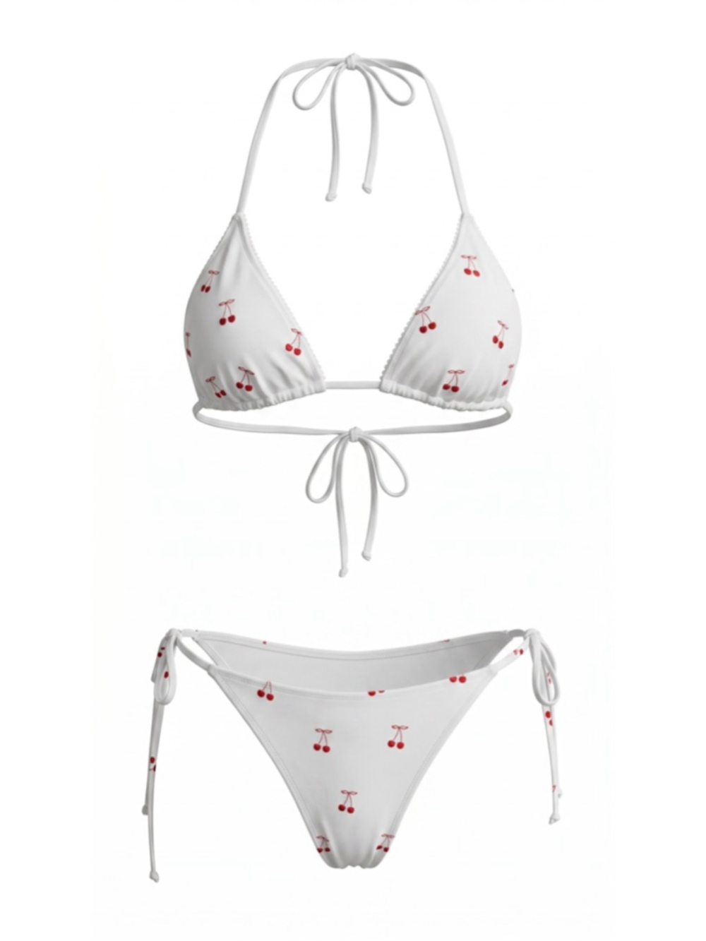 Love Shack Fancy Harbor Bikini Set Veranda Red Size L